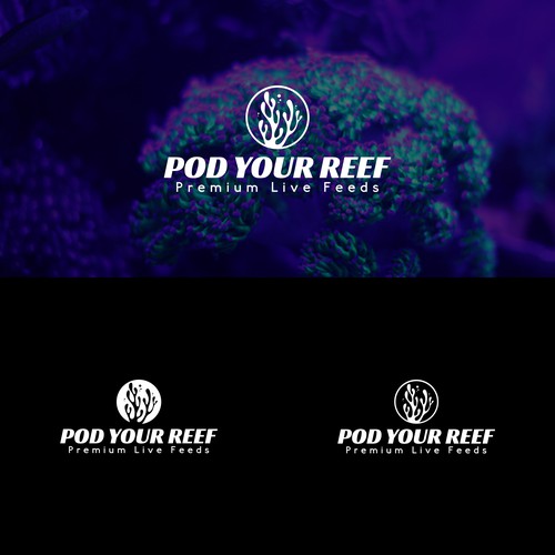 Winning logo in the contest "Pod Your Reef vibrant and modern logo for the aquarium hobby!"