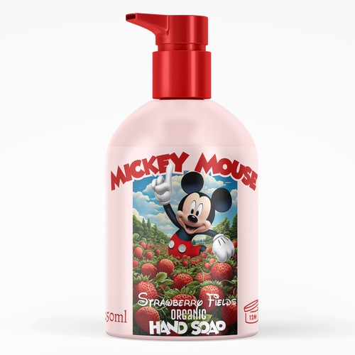 Handsoap Bottle Label Design