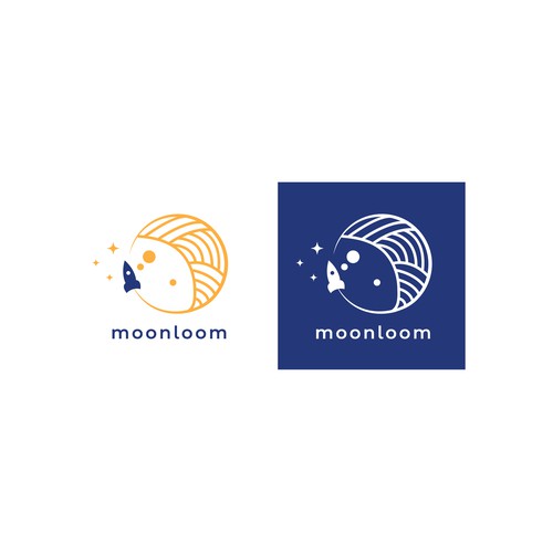 'moon' and structured/woven yarn created by 'loom'