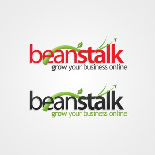Beanstalk logo for web design company