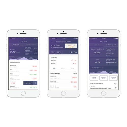 UX and UI for Finance App