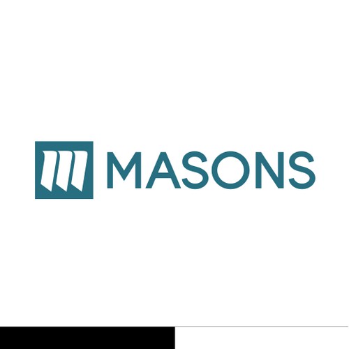 Abstract & simple logo for masons