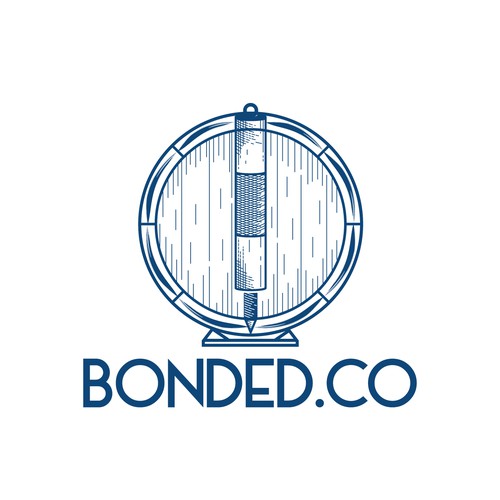 Bonded Bourbon Logo Design