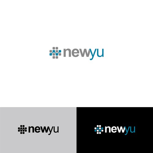 A logo for Newyu, A software development house but focused on medical and pharmaceutical device manufacturers.