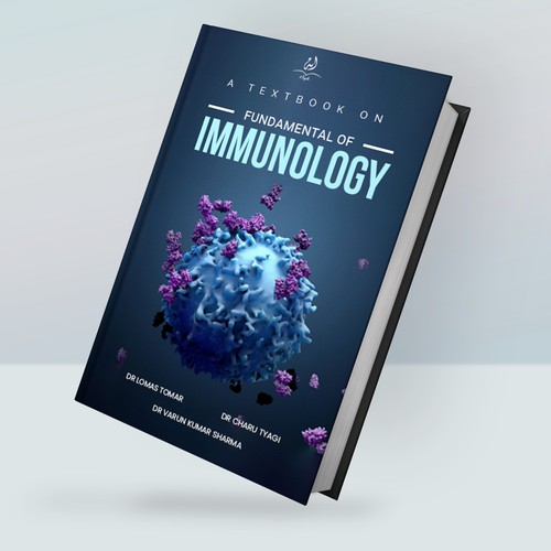 Book cover design for a book on immunology