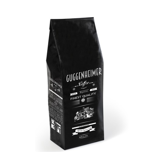 Packaging design for Guggenheimer coffee