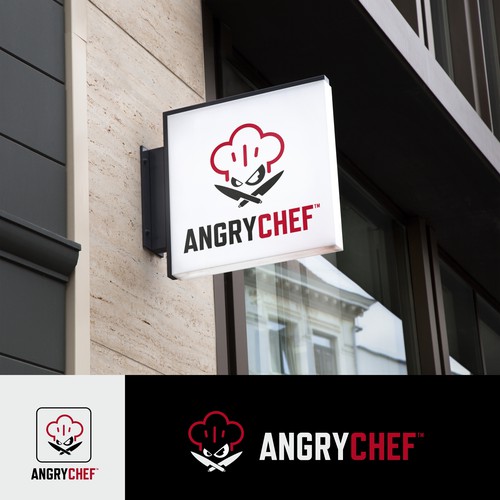 logo concept angry chef