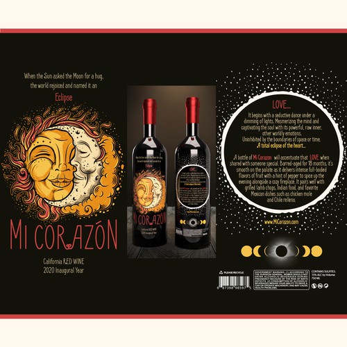 Mi Corazon Wine Label / Bottle Design