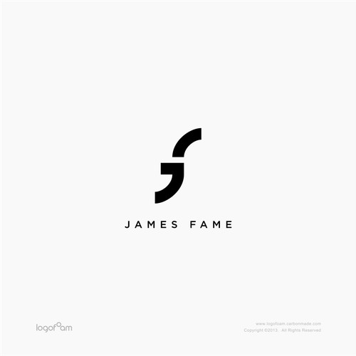 Logo design of James Fame