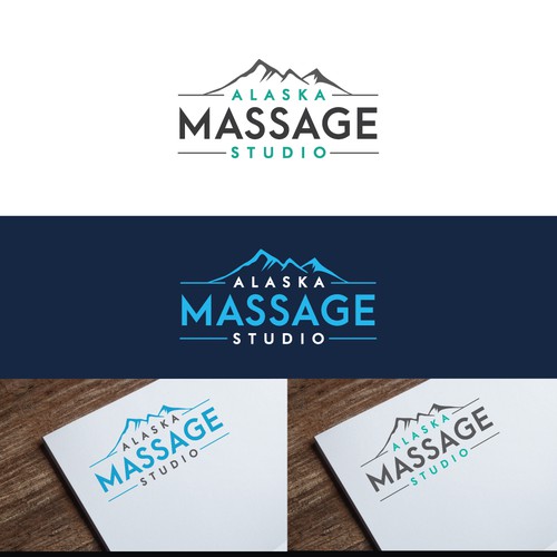 logo concept for Alaska Massage Studio