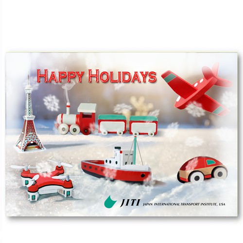 Holiday card for transport company