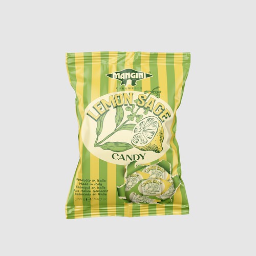 Bag and wrapper for some classic and nostalgic candies.