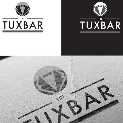 Bold logo for new tuxedo shop