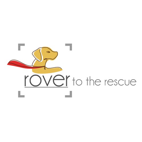 Logo for Rover to the Rescue (an org that raises money for pet rescues)