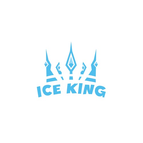 Ice King Crown Logo Concept For Ice Company