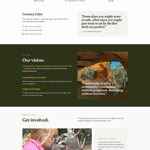 The third place landing page