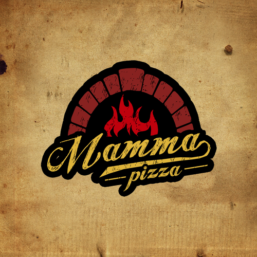 Create a traditional logo for pizzaria