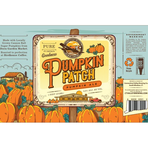 Pumpkin ale can design (1-1 project)