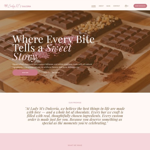 Brand Identity & E-Commerce Website for a Handmade Chocolate Business