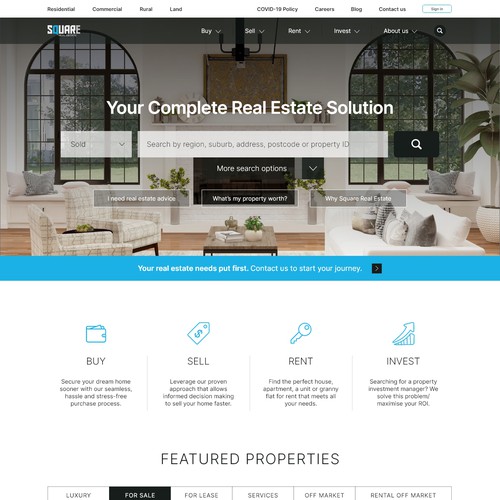 Website Design for Real estate company
