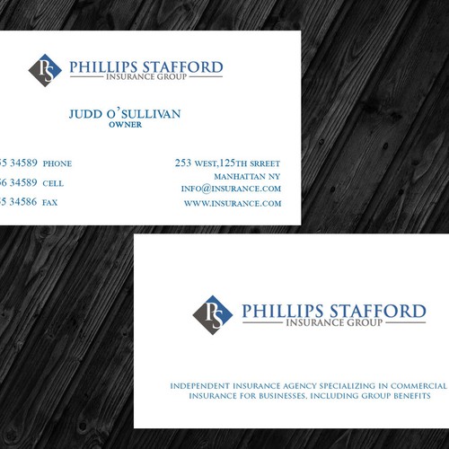 Create a professional modern business card design for a B2B startup