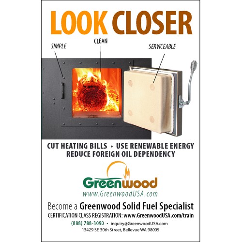 postcard or flyer for Greenwood Clean Energy