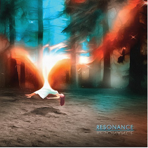  album art for fusion band Resonance