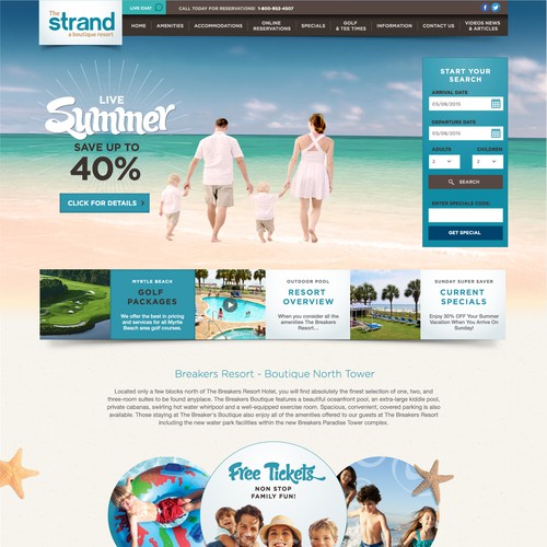 Resort web design