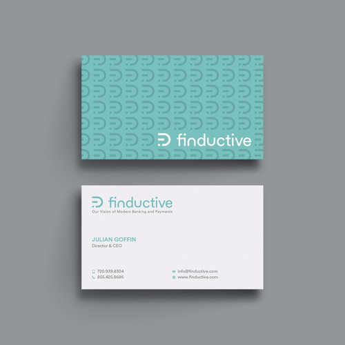 Elegant Business card for "Finductive"