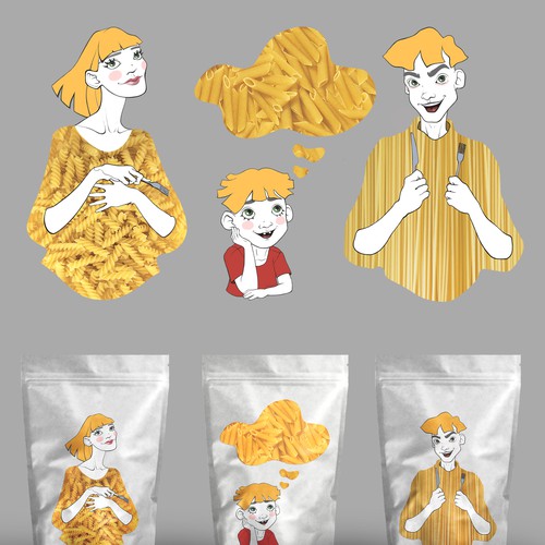 Design some characters for The Pasta People