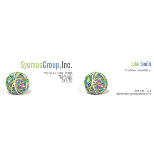 Business/visiting card for IT group of companie's chairperson.