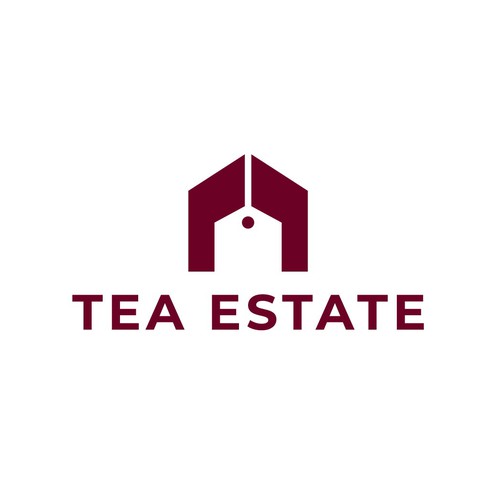 Negative space logo design for a teahouse