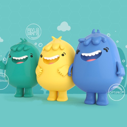 NAN HMO Nestlé Character 3d