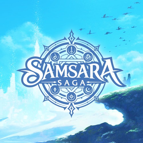 Samsara Saga – JRPG Fantasy MMORPG Logo & Visual Identity