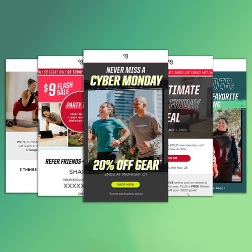 Camp Gladiator Emails