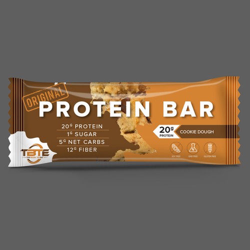 unique protein bar wrapper for Too Busy To Eat