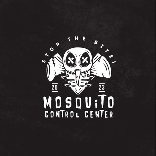Playfull logo for mosquito control center.