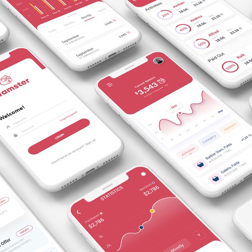 UI design for an mobile app