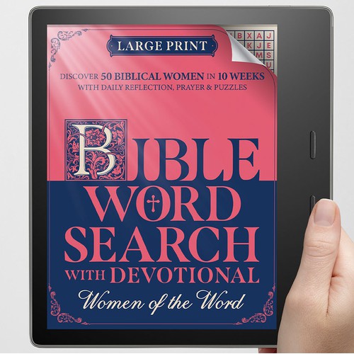 eBook Cover for a Word Search Book with a Biblical Theme