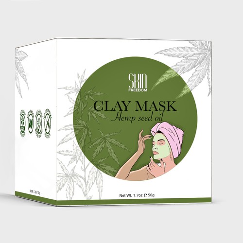 Clay Mask packing design 