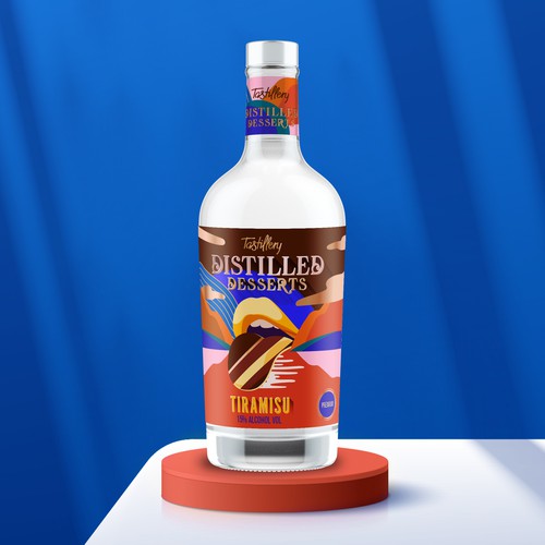 Tiramisu taste Premium Liqueur Design