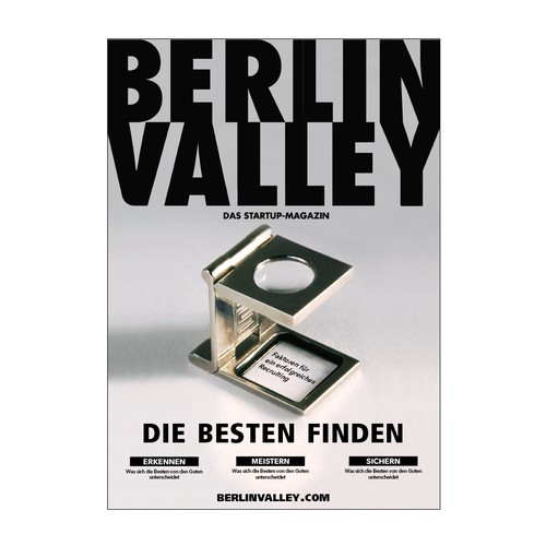 Erstellt das beste Cover für das Startup-Magazin #1 Berlin Valley // Create the new cover for Berlin Valley