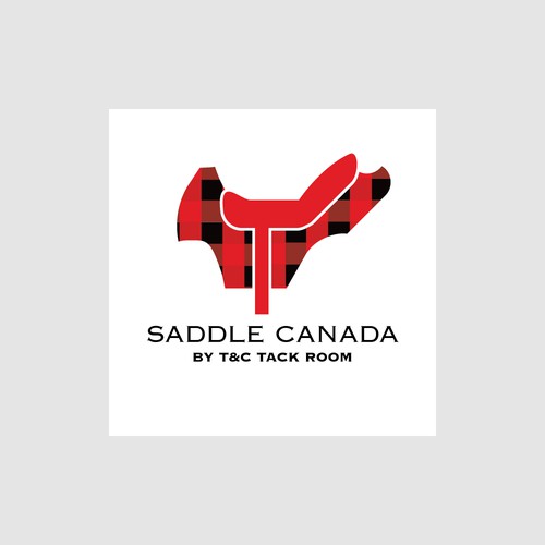 Classy and memorable saddle logo