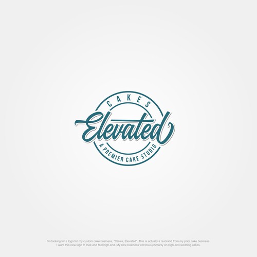 Design a high-end, timeless logo for Cakes, Elevated - A Premier Cake Studio