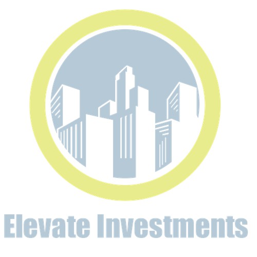 Create a logo capturing the enticement of upward financial mobility through real estate investment