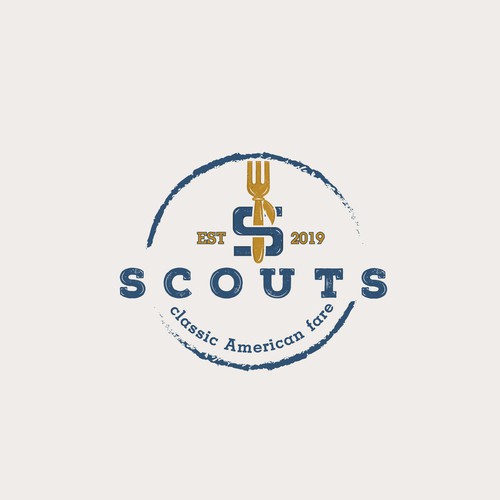 Traditional logo for a suburban restaurant in Chicago