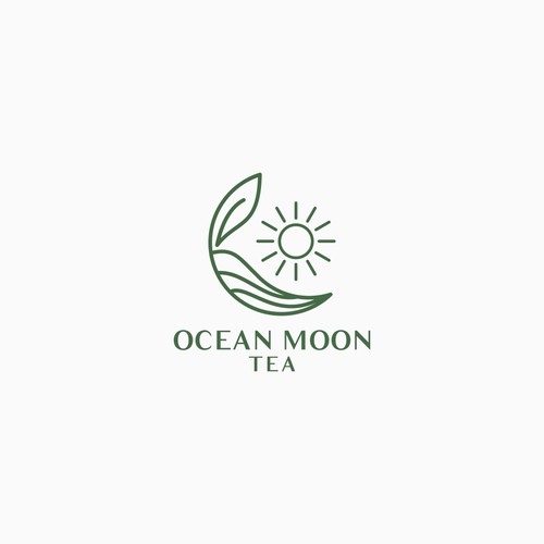 Line Logo for Ocean Moon Tea
