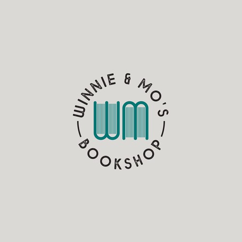 Bookshop logo design