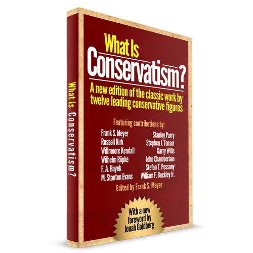 Design a striking new book cover for a classic work of conservative thought