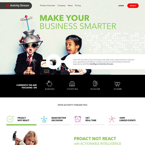 Playful design for software company